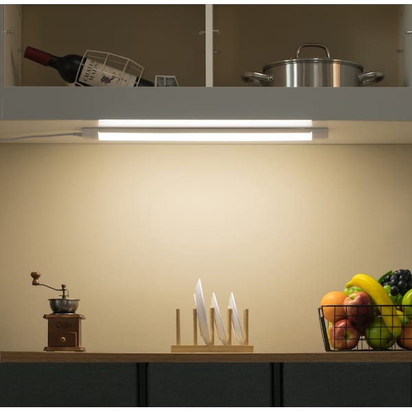 Slim LED Light Under Cabinet Kitchen Lighting 20 Watt 6700K Daylight 50,000 Hour Lifetime, 23 Inch